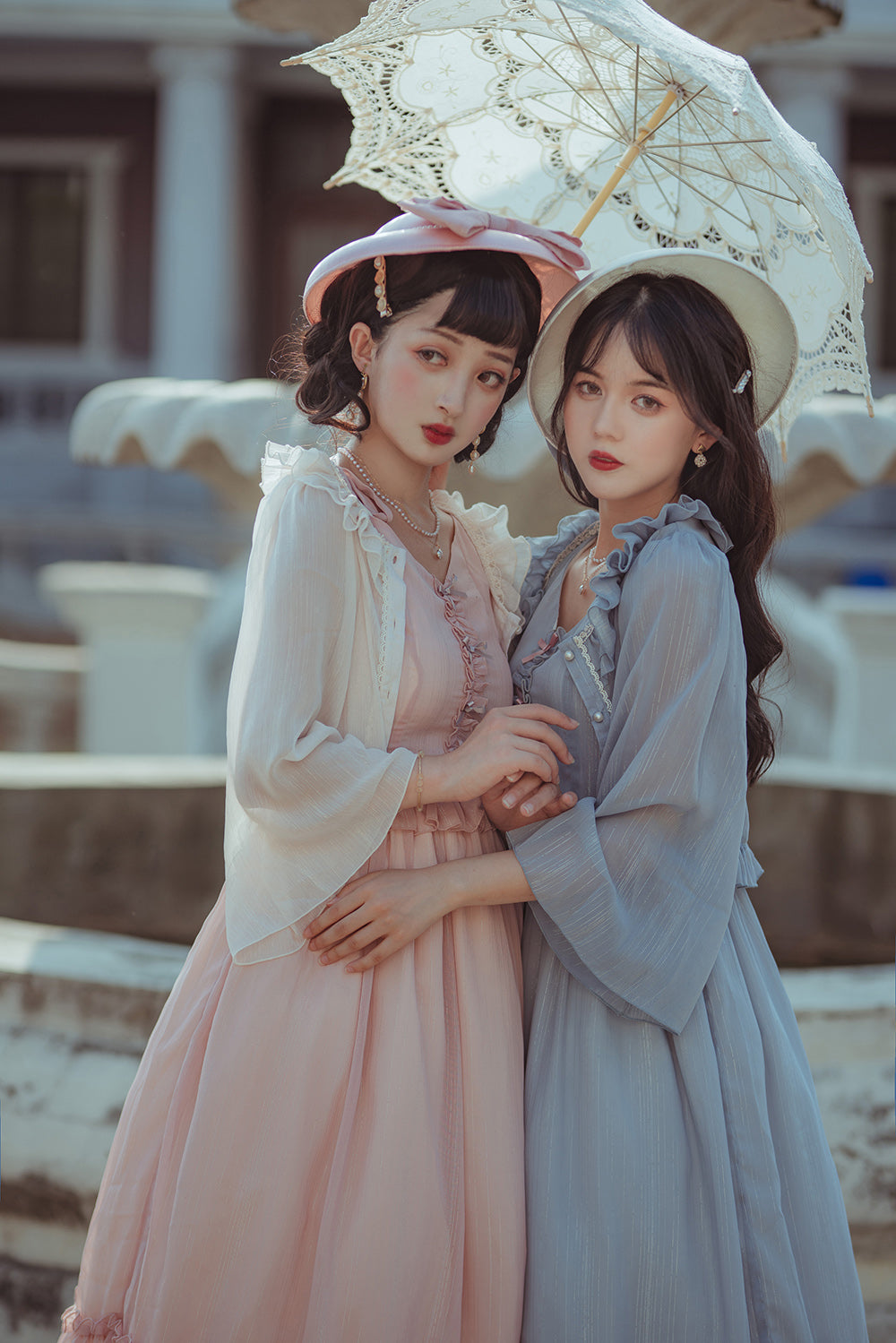 Miss point - Rhine Riverside - French Vintage Chiffon Lolita JSK