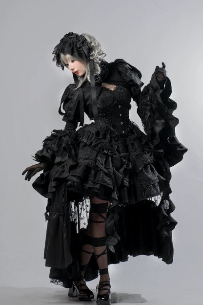 Smoothy - Caliburn - Gothic Lolita JSK Dress with Bolero with Detachable Sleeves