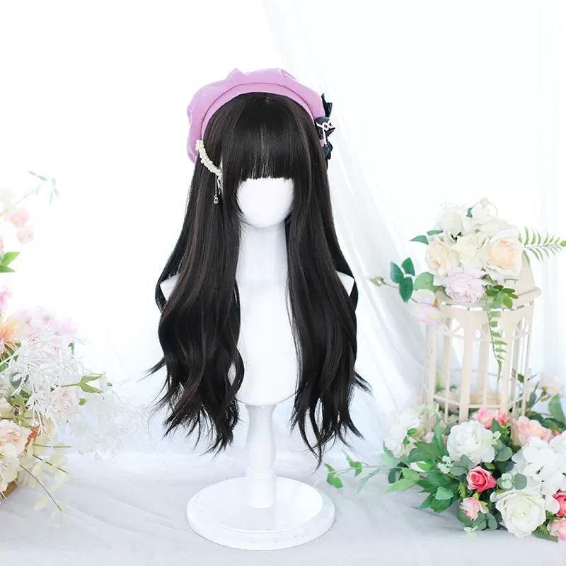 Dalao Home - Lolita Long Curly Natural Cold Brown Wig