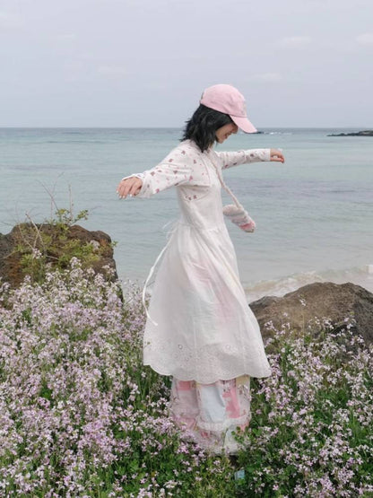 Floral long sleeve T-shirt【s0000008348】