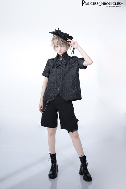 Princess Chronicles - Black and Blue - Gothic Lolita Brooch