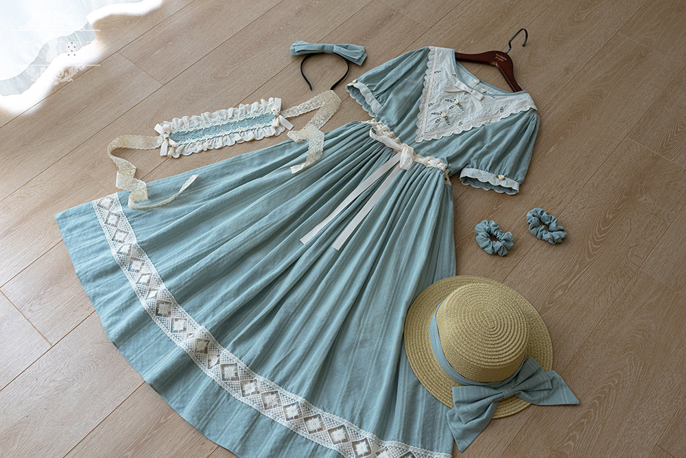 Miss Point - Happy Summer Elegant Lolita Floral OP Dress