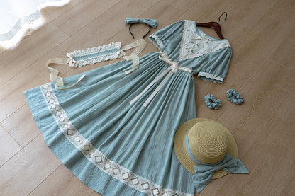 Miss Point - Happy Summer Elegant Lolita Floral OP Dress