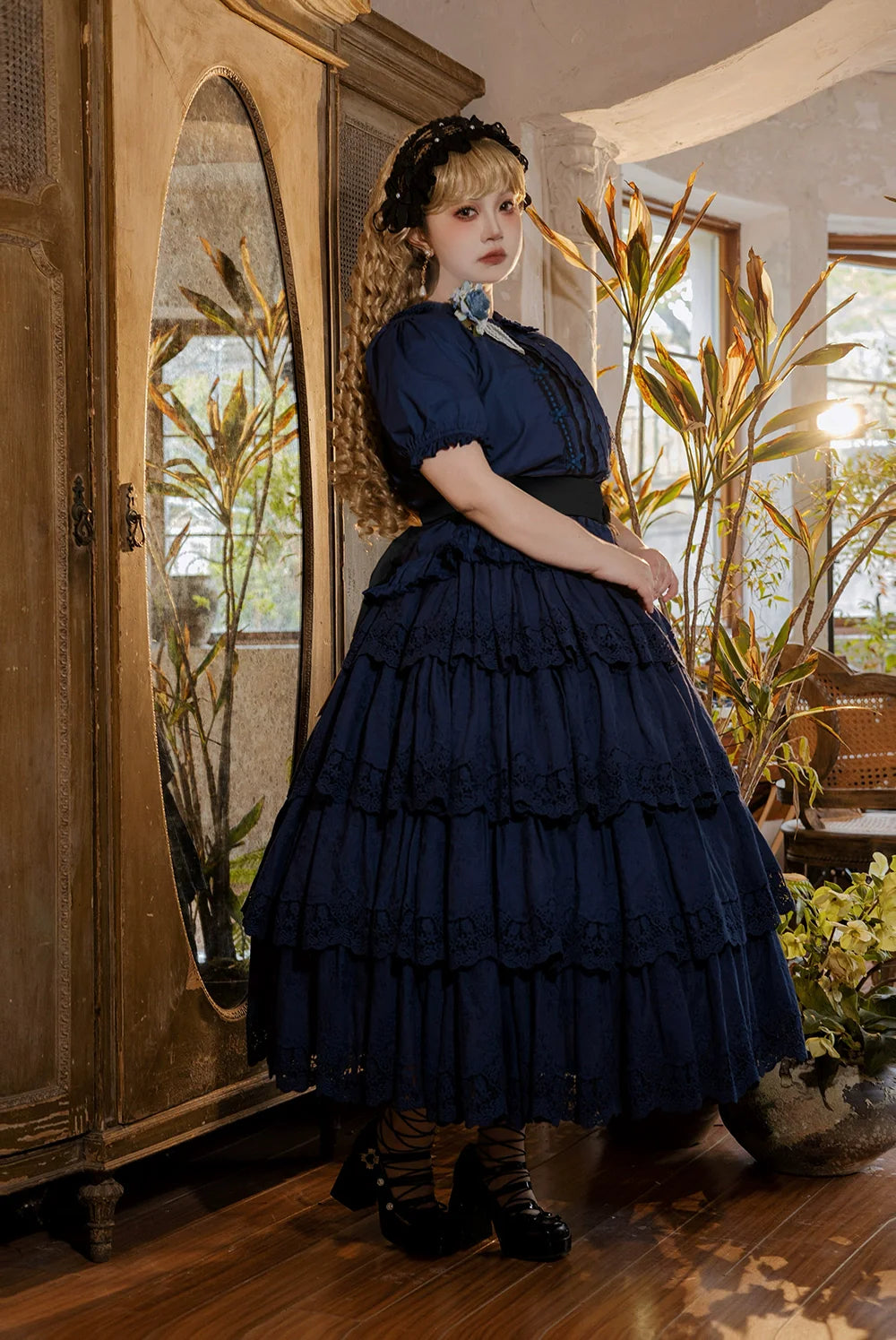 Miss Point - Forest Waltz - Classic Lolita Tiered Skirt Multi-layer Embroidered SK