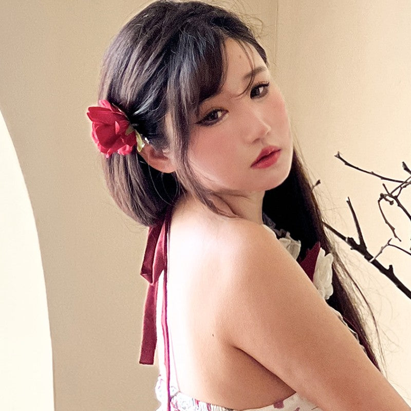 Diamond Honey Lolita - Heart Rose - Vintage Lolita Jumper Dress Retro Rose Lolita JSK