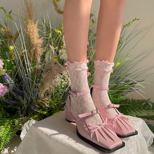 WAGUIR - Kawaii Lolita Thin Lace Socks