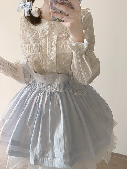 MIST - Tianmi - Sweet Lolita Blouse Long Sleeve Doll Collar Thin Shirt