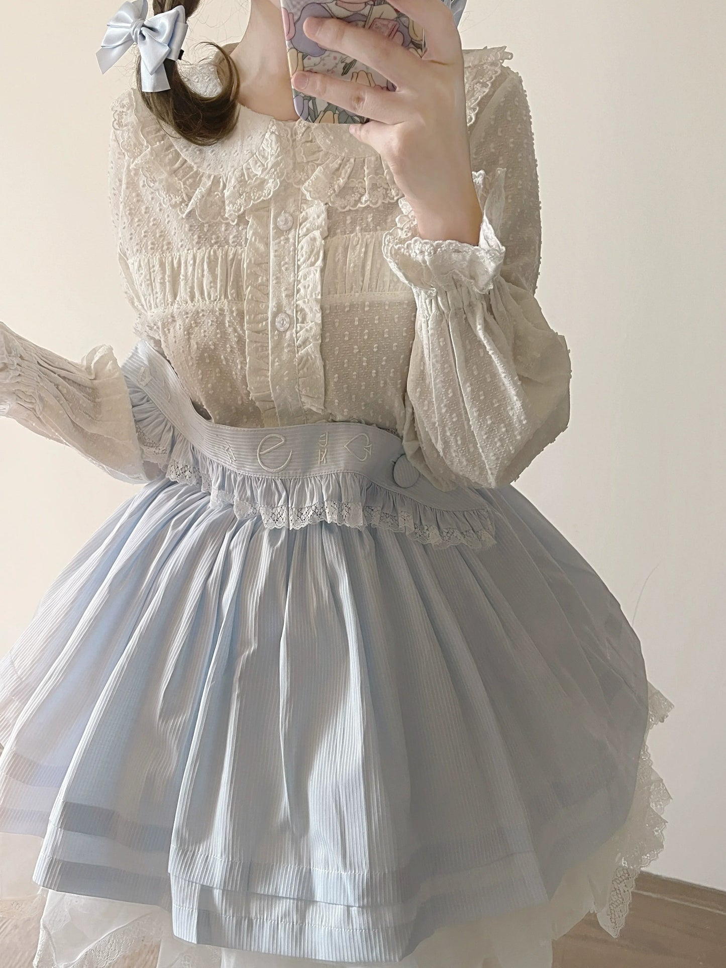 MIST - Tianmi - Sweet Lolita Blouse Long Sleeve Doll Collar Thin Shirt