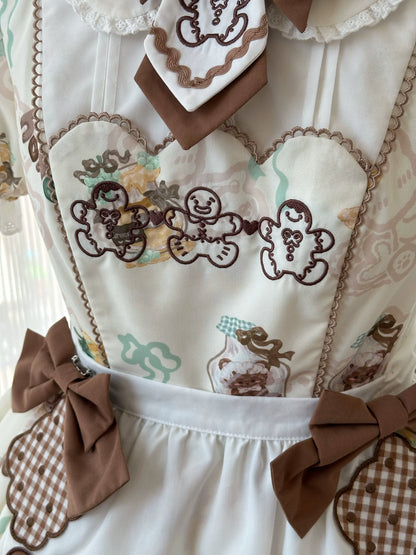 Babyblue - Bear Honey - Sweet Lolita Accessory Gingerbread Man Design