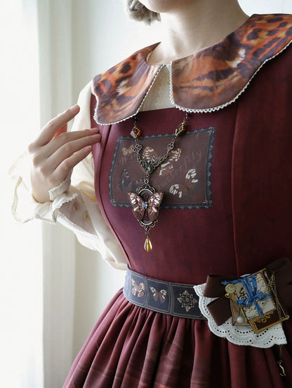 Miss Point - German Bookshelf - Classic Lolita Blouse, Butterfly-Shaped Collar