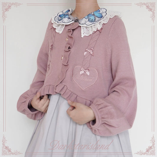 Dark Star Island - Sugar Frost - Sweet Lolita Cardigan Knit Embroidered Sweater