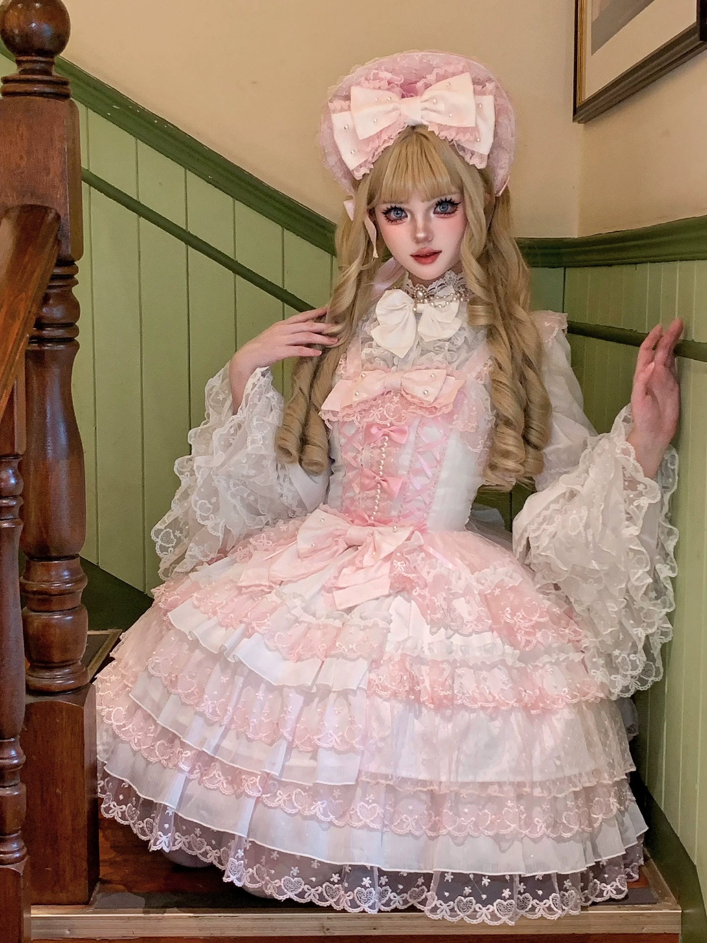 Sugar Girl - Love Overture - Sweet Lolita JSK, Tiered Ruffles Dress