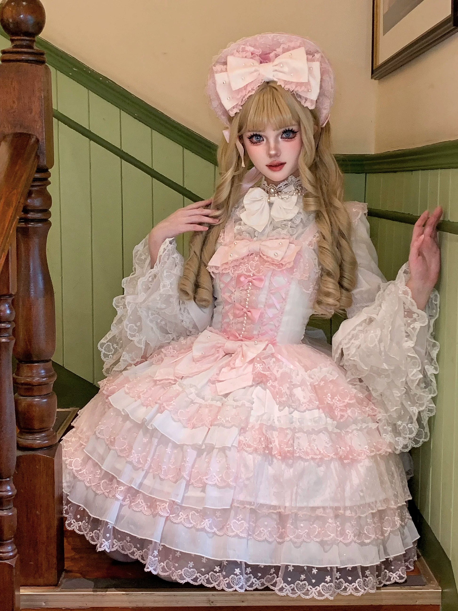 Sugar Girl - Love Overture - Sweet Lolita JSK, Tiered Ruffles Dress