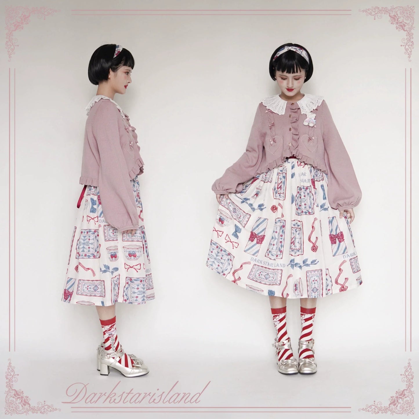 Dark Star Island - Sugar Frost - Sweet Lolita Cardigan Knit Embroidered Sweater