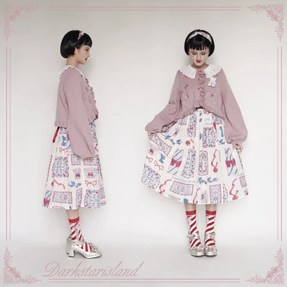 Dark Star Island - Sugar Frost - Sweet Lolita Cardigan Knit Embroidered Sweater