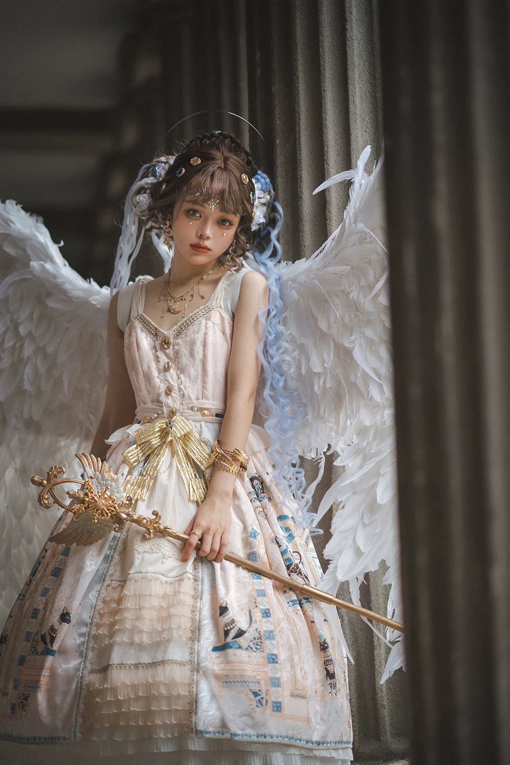 Miss Point - Dusk Best - Egyptian Lolita Dress Set Gorgeous JSK