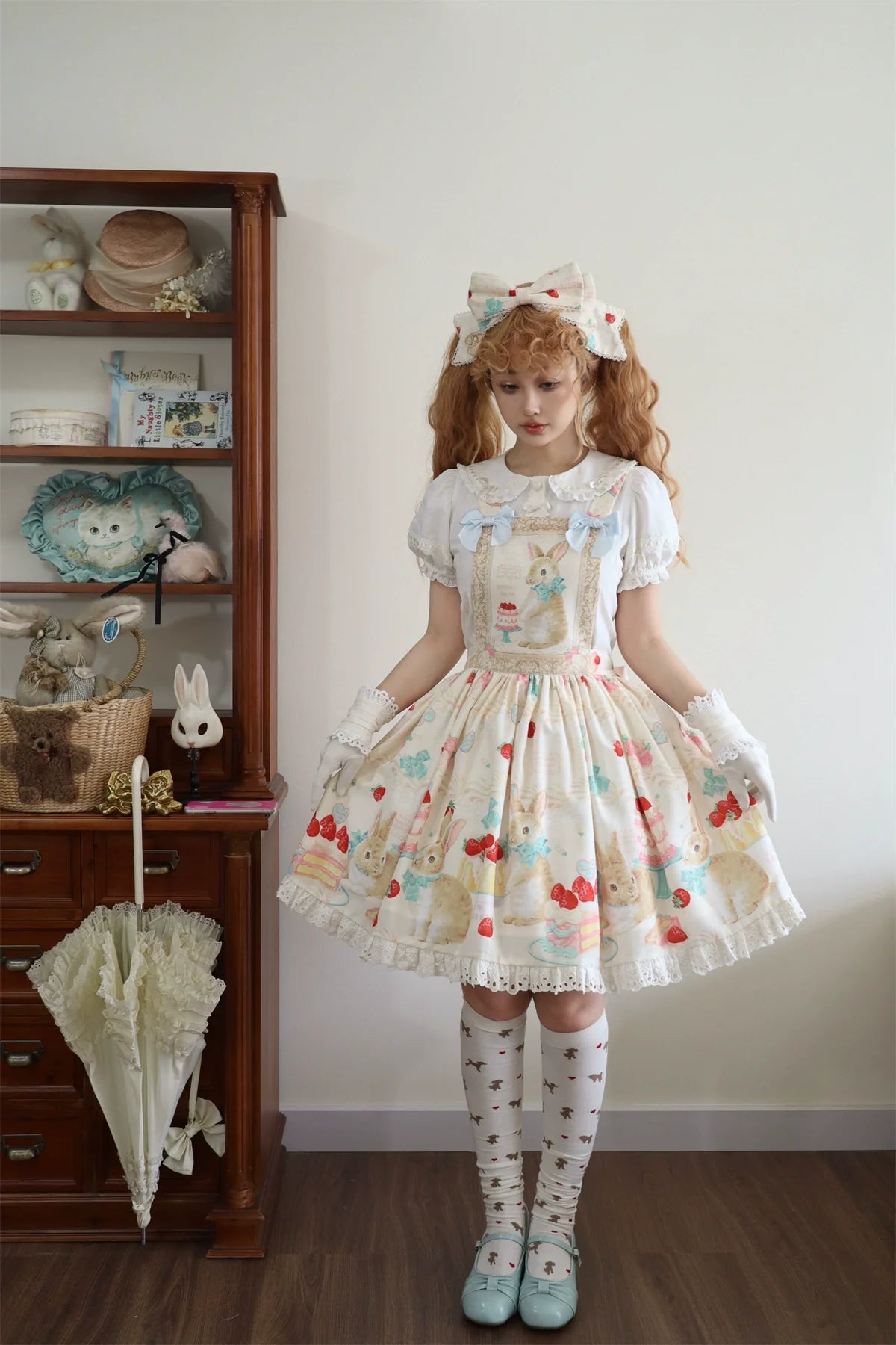 Dark Star Island - Honey Bunny Cake - Sweet Lolita JSK/OP/Strap SK/Shirt