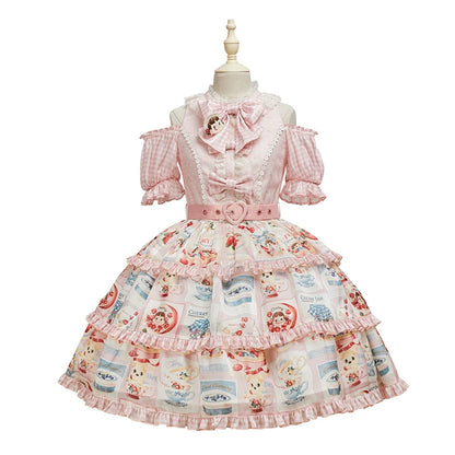 Summer Fairy - IP Collab Kawaii Lolita Dresses OP Home Wear Salopette Cardigan SK