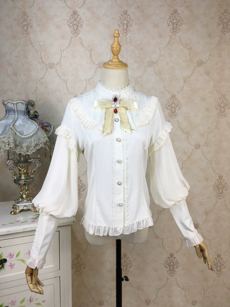 Princess Tailor Lolita - Mutton Sleeves Classic Lolita Thick Blouse