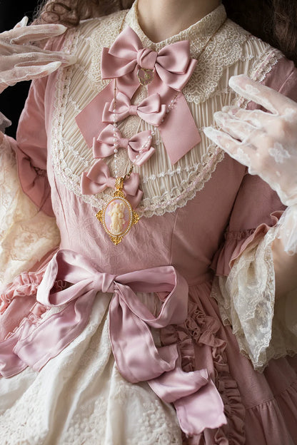 Miss Point - Lilyka Garden - Classic Lolita OP Dress Set Elegant Floral Wall Princess Sleeve