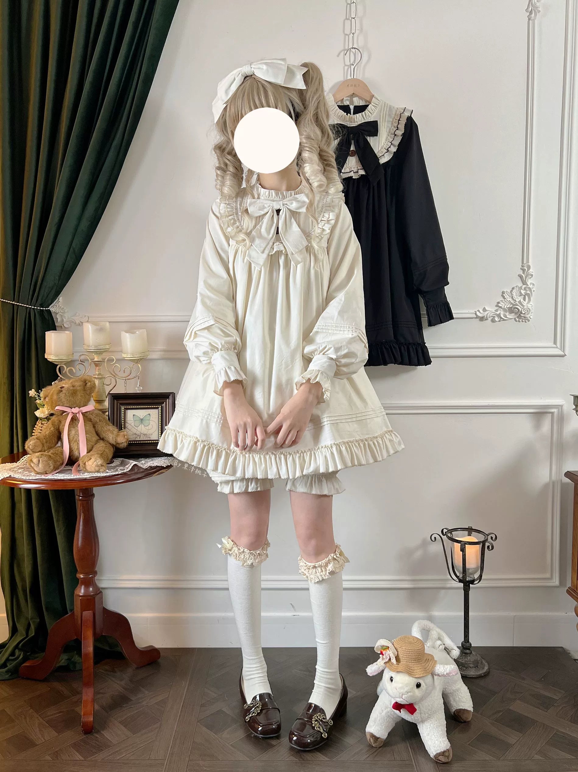 Uncle's Workshop - Lullaby - Cotton Lolita OP Dress Kawaii Lolita Bloomers