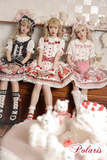 Polaris Lolita - Rabbit Berry Gift Box - Sweet Lolita Salopette and Dress Set