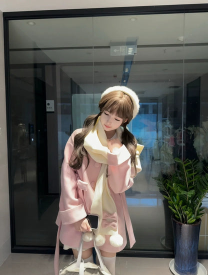 Platycodon House - Winter Sweet Lolita Coat Long Scarf Outerwear