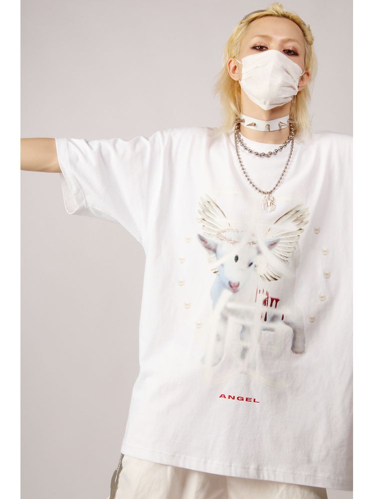 Angel and Devil loose T-shirt【s0000001845】
