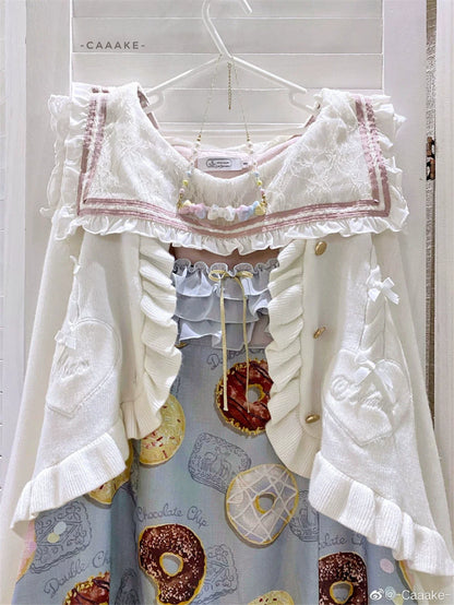 Dark Star Island - Sugar Frost - Sweet Lolita Cardigan Knit Embroidered Sweater