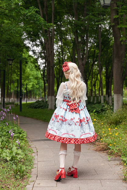 Infanta - Mushroom - Sweet Lolita JSK Dress Printing Dress Short Sleeve Shirt
