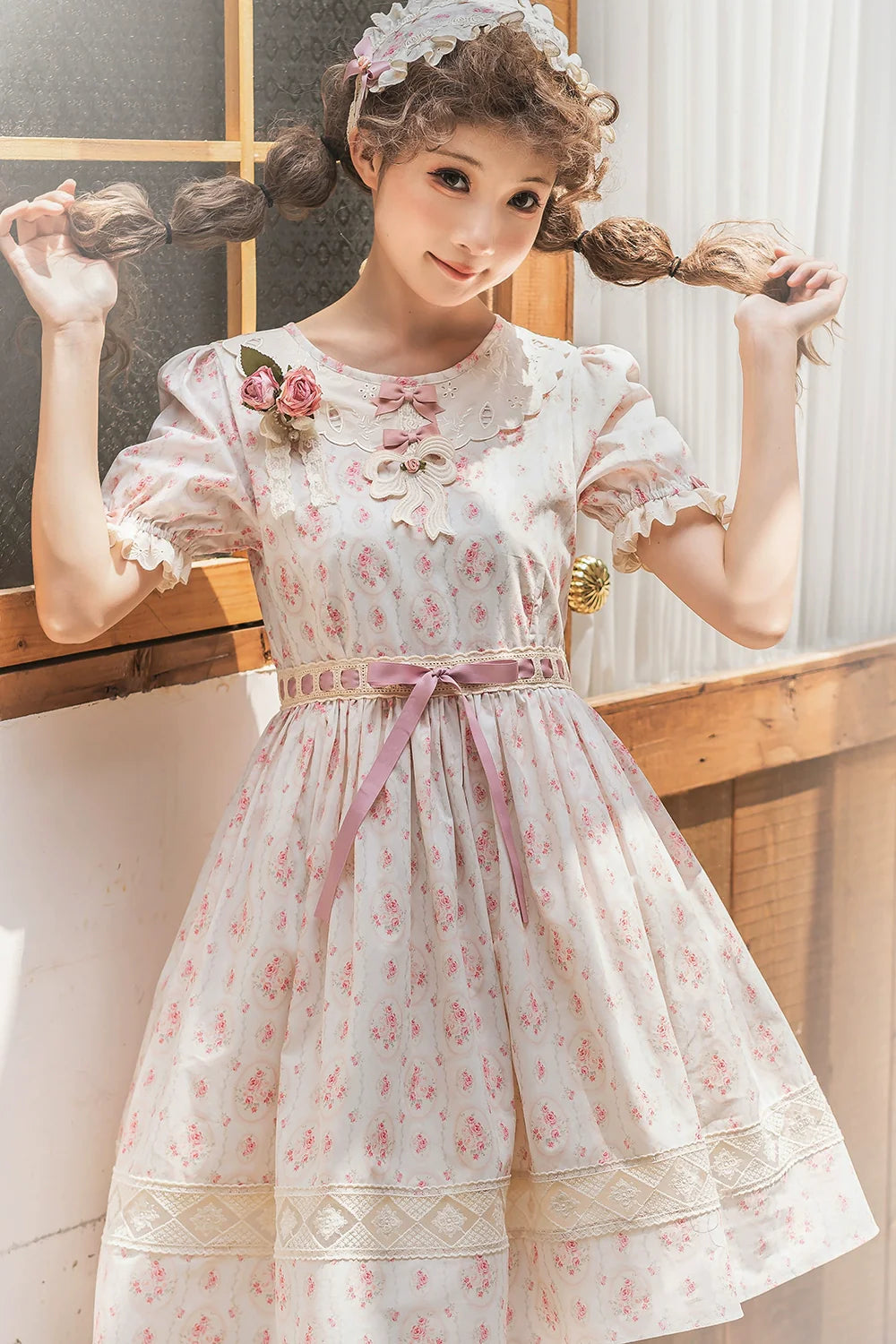 Miss Point - Customized Elegant Lolita OP Dress Cute Daily Girl Short Lolita Dress