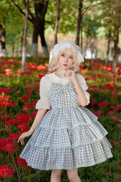 Infanta - Cloth Cat - Kawaii Lolita JSK Multi-Color Tiered Ruffles Dress