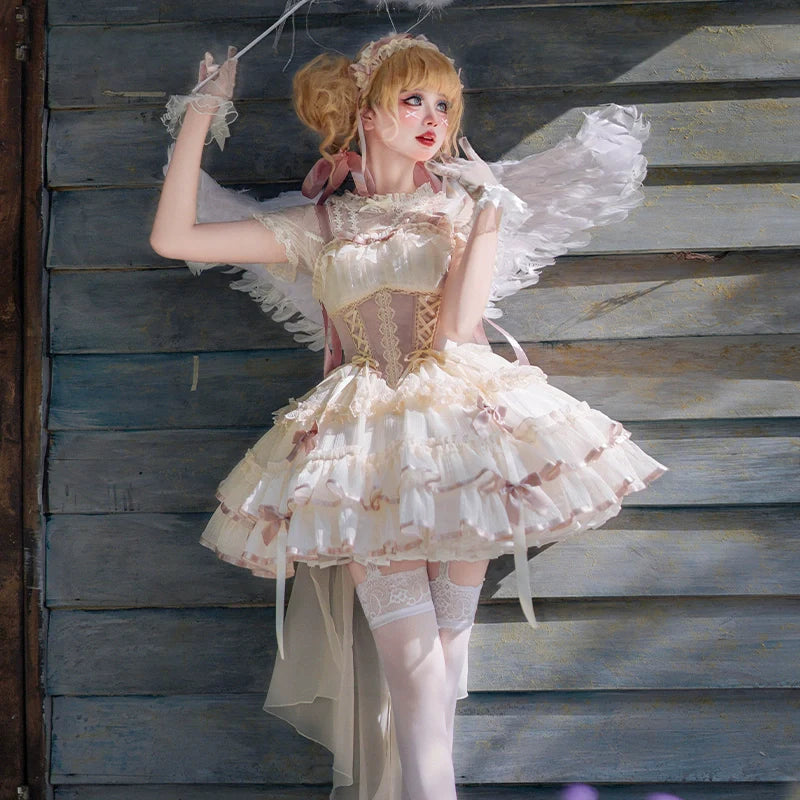 ZhiJinYuan - Time Waltz - Sweet Lolita Short Dress Ballet Style JSK