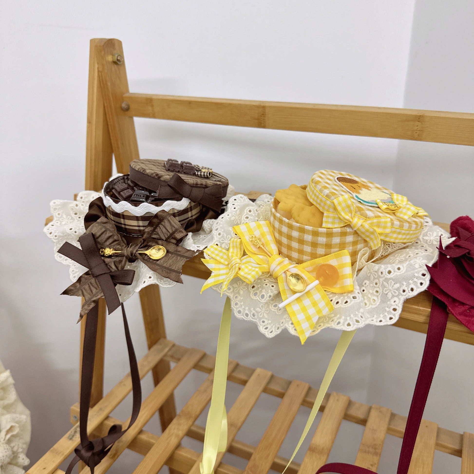 Chestnut Lolita - Sweet Lolita Candy Box Hat Handmade Lolita Top Hat