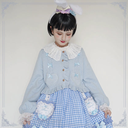 Dark Star Island - Sugar Frost - Sweet Lolita Cardigan Knit Embroidered Sweater
