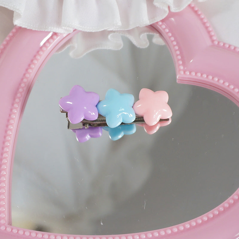 MaoJiang Handmade - Sweet Lolita Hair Pins Star Shape Multicolor