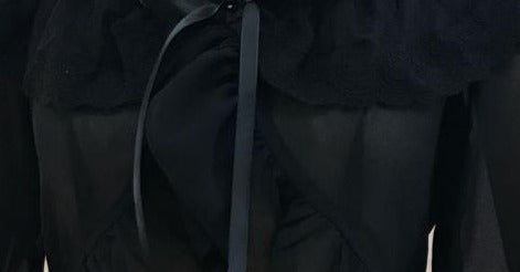 Yilia - Sweet Lolita Puff Sleeve Short Sleeve Blouse