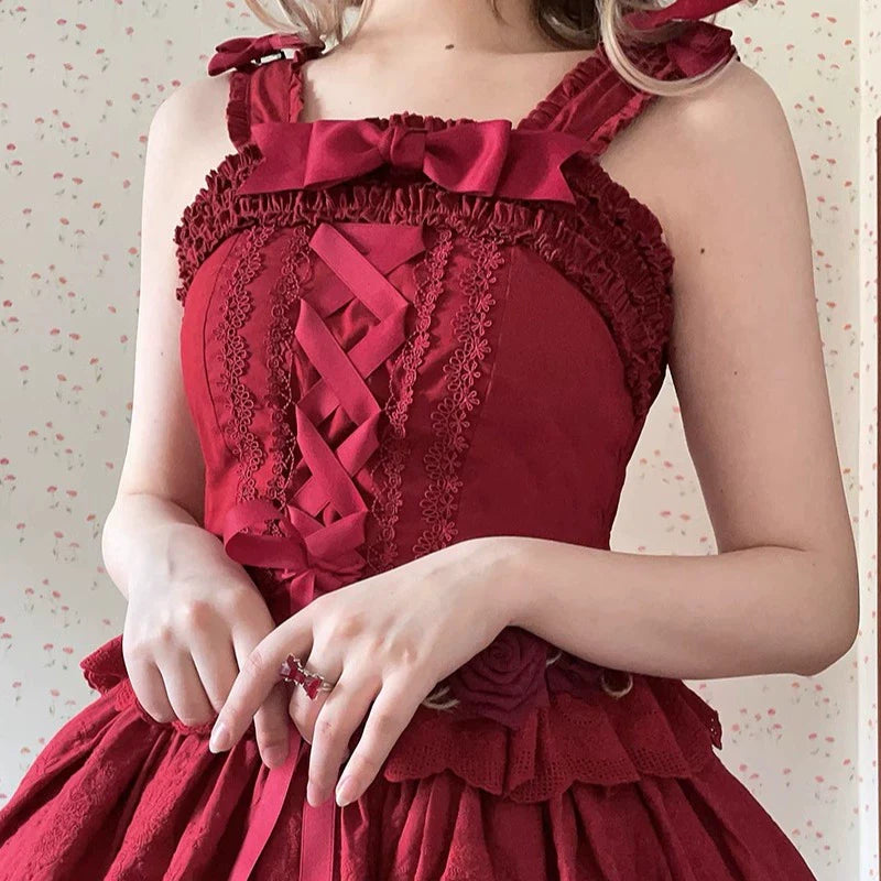 Miss Point - Forest Waltz - Cotton Lolita Camisole Embroidered Cami Top