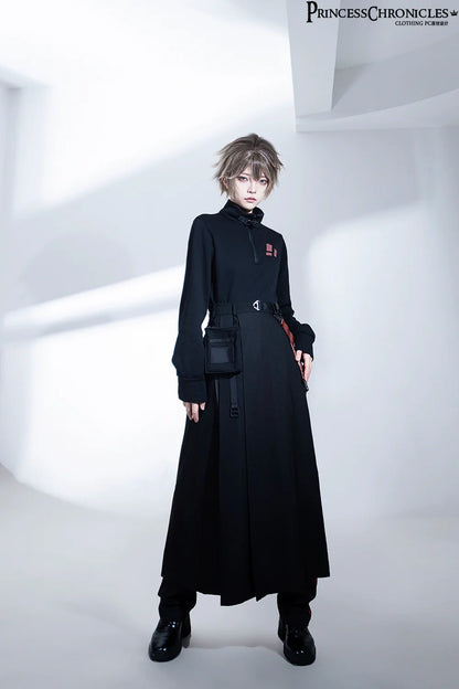 Princess Chronicles - Nameless Blade - Waste Soil Ouji Lolita Slim Black Pants