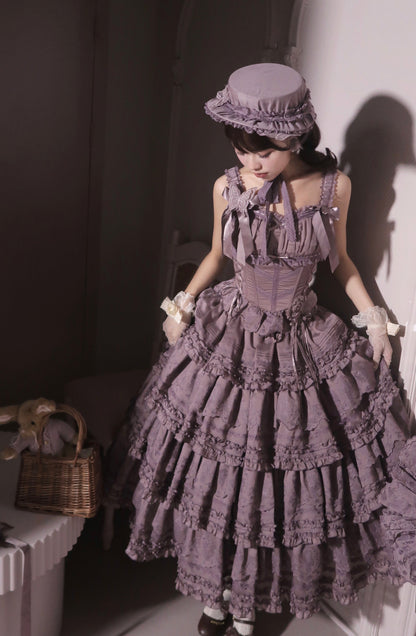 MEEKWIND - Miss Flora - Elegant Lolita Bodice Suit Tiered Skirt