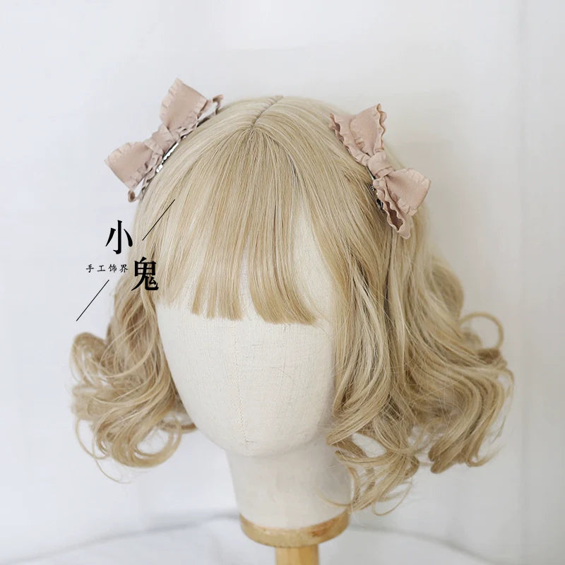 Xiaogui - Cute Lolita Headwear Ponytail Hairclips Daily Lolita Accessories