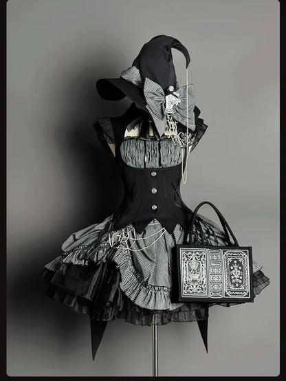 Alice Girl - Lolita Potion - Gothic Lolita Handbag Embroidered Lolita Black Bag