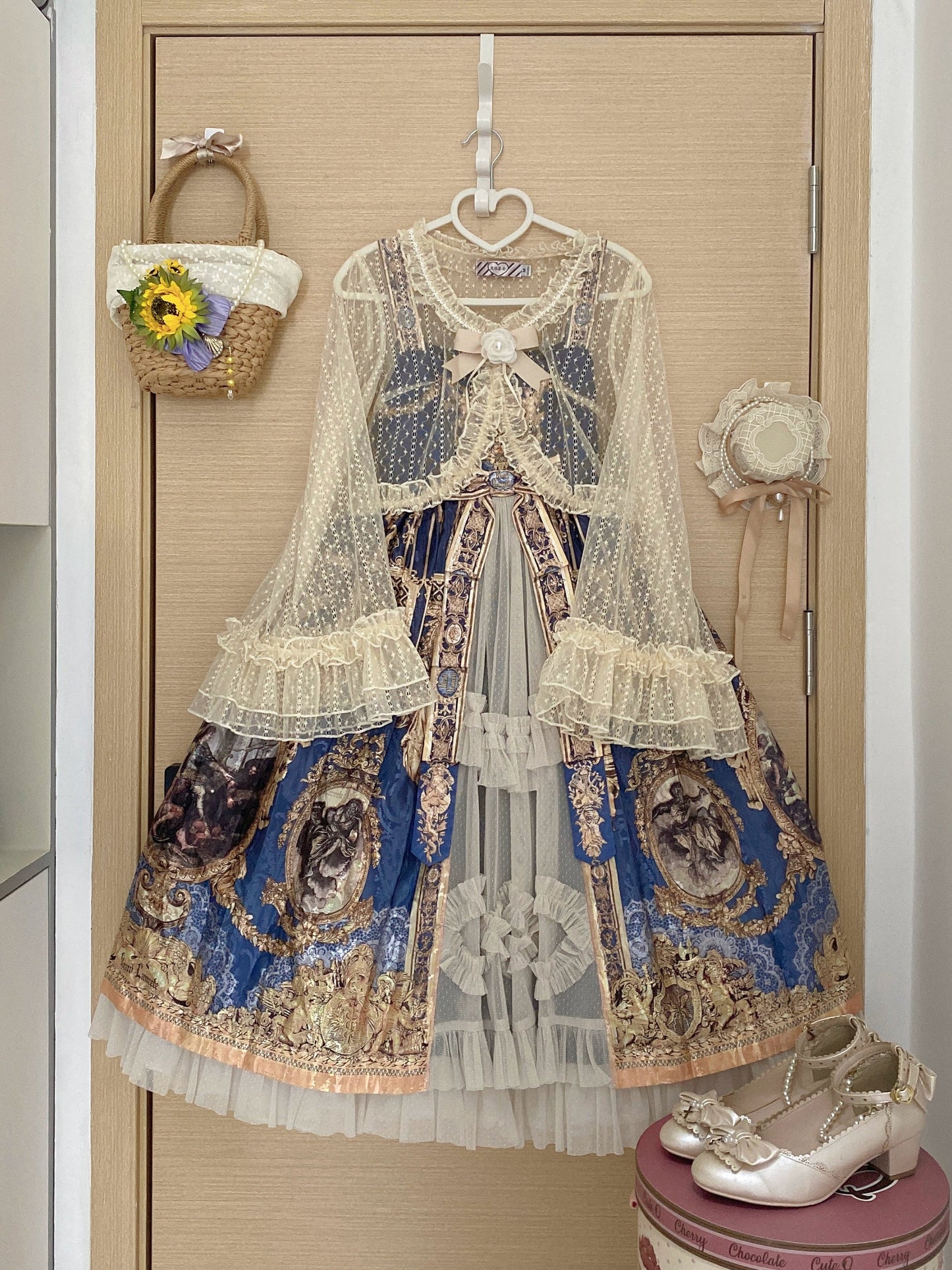 Magic Tea Party - Flower - Classic Lolita Tulle Cardigan with Princess-Sleeves