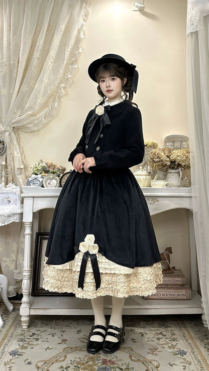 LeMiroir - Winter Solstice - Elegant Lolita Winter Short Coat & SK