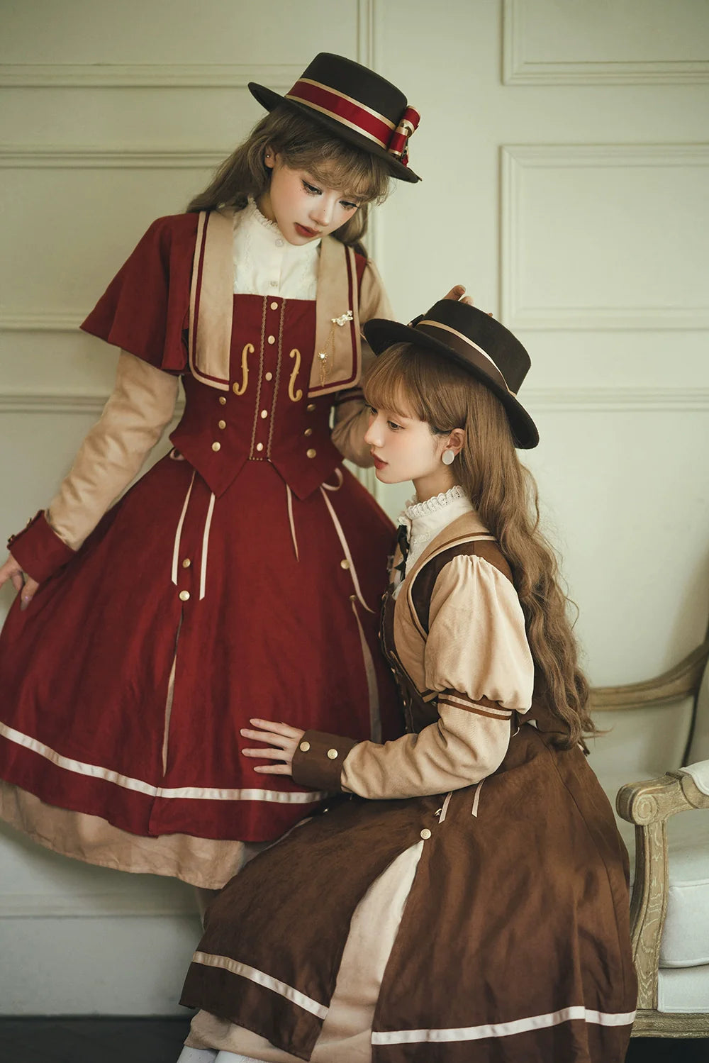 Miss Point - Golden Movement - Elegant Lolita Fishbone Skirt Customized