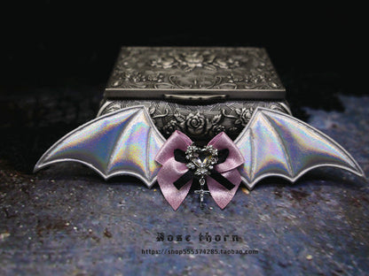 Rose Thorn - Multicolors Gothic Lolita Little Bat Brooch Hairpin
