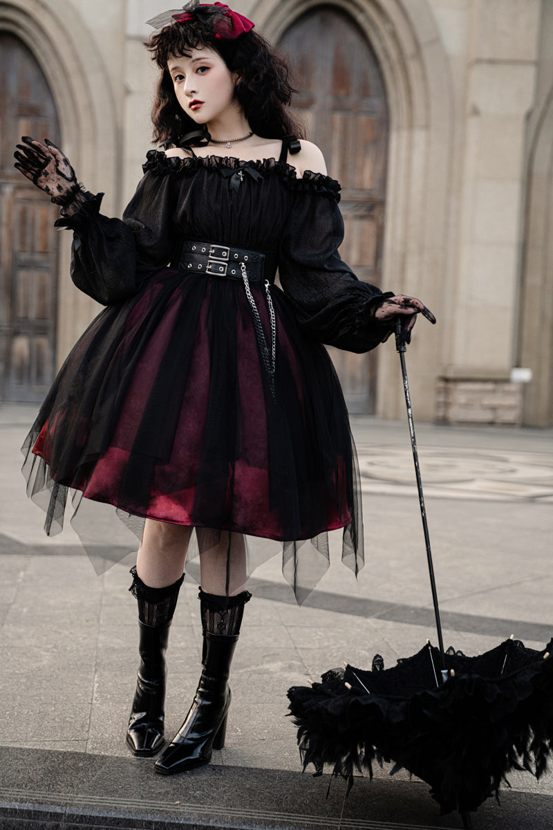 Your Princess - Gothic Lolita High Waist Black Dress