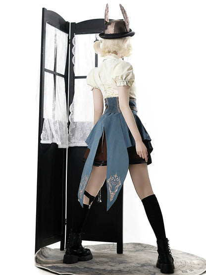 Your Princess - Fairyland Train Conductor - Punk Lolita Skirt Suit