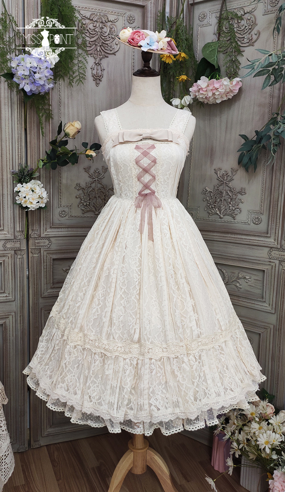 Miss Point - Woody Rose - Retro Classic Lolita JSK