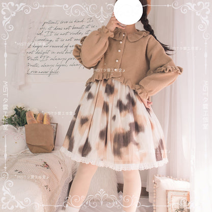 MIST - Small Ointment - Sweet Lolita Thick Sweater Coat Puff Sleeve